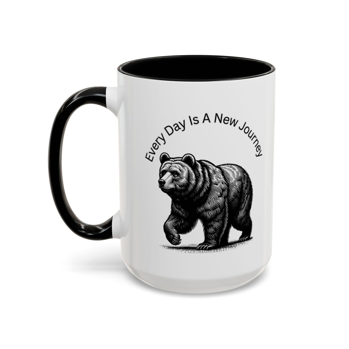 Every day is a new Journey Two tone Accent Coffee Mug (11, 15oz)