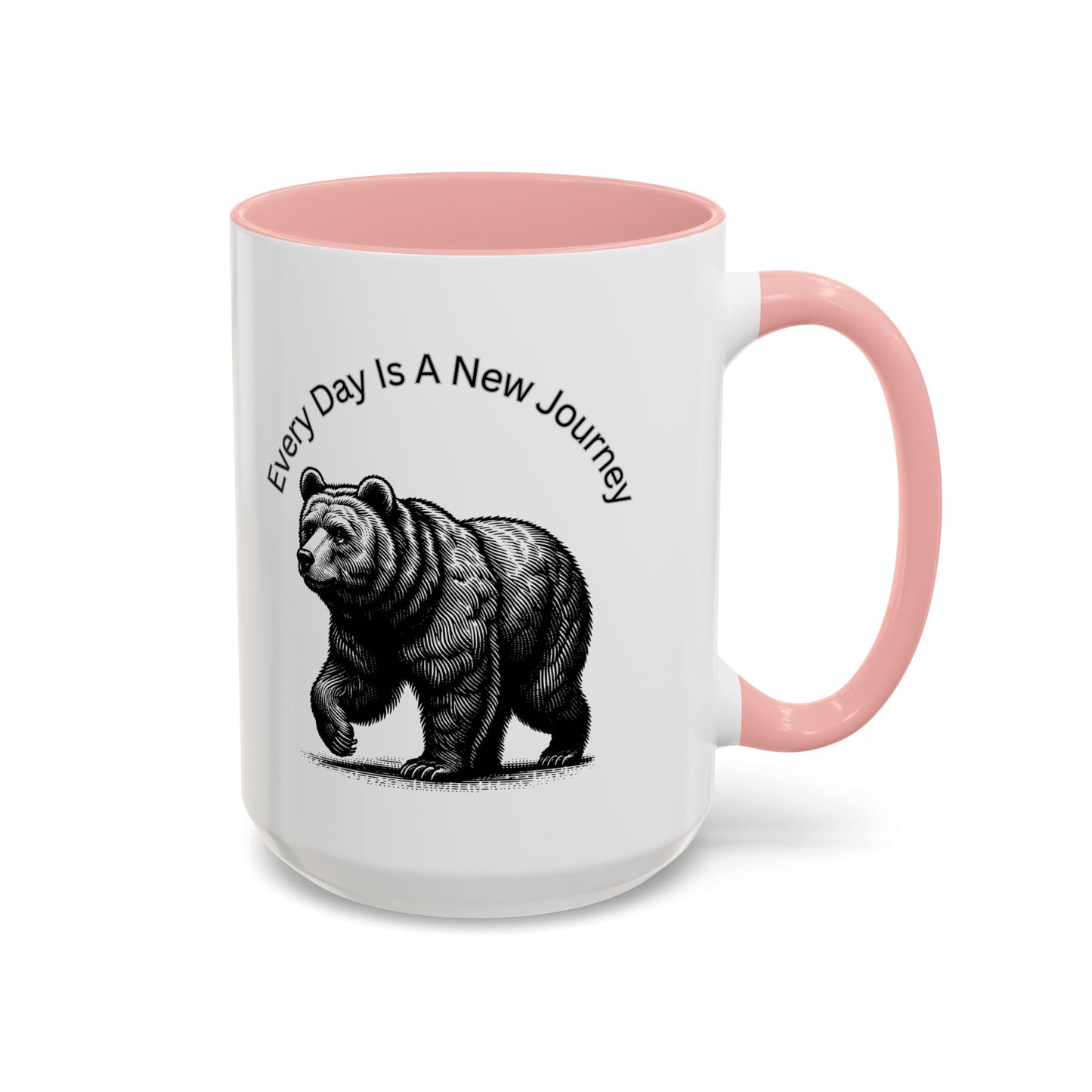 Every day is a new Journey Two tone Accent Coffee Mug (11, 15oz)