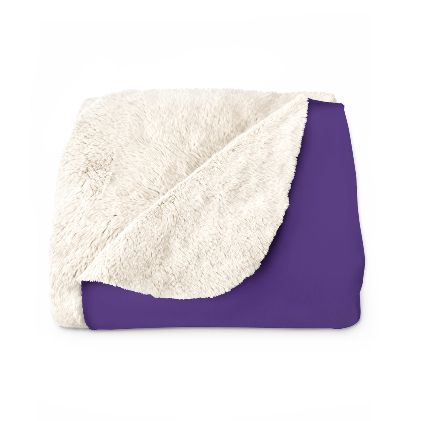 Sherpa Fleece Blanket In Purple